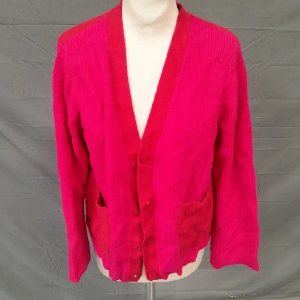 GREAT PLAINS KNIT CARDIGAN IN PINK SIZE 8