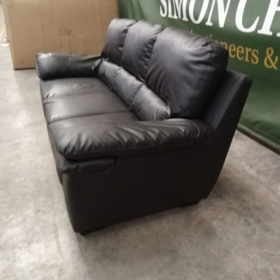 LEONA 3 SEATER FAUX LEATHER SOFA RRP £999