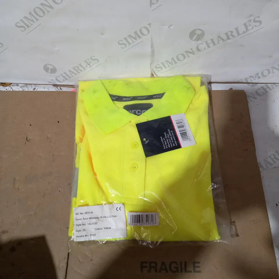 ARCO WOMENS HI-VIS L/S POLO TOP - 20