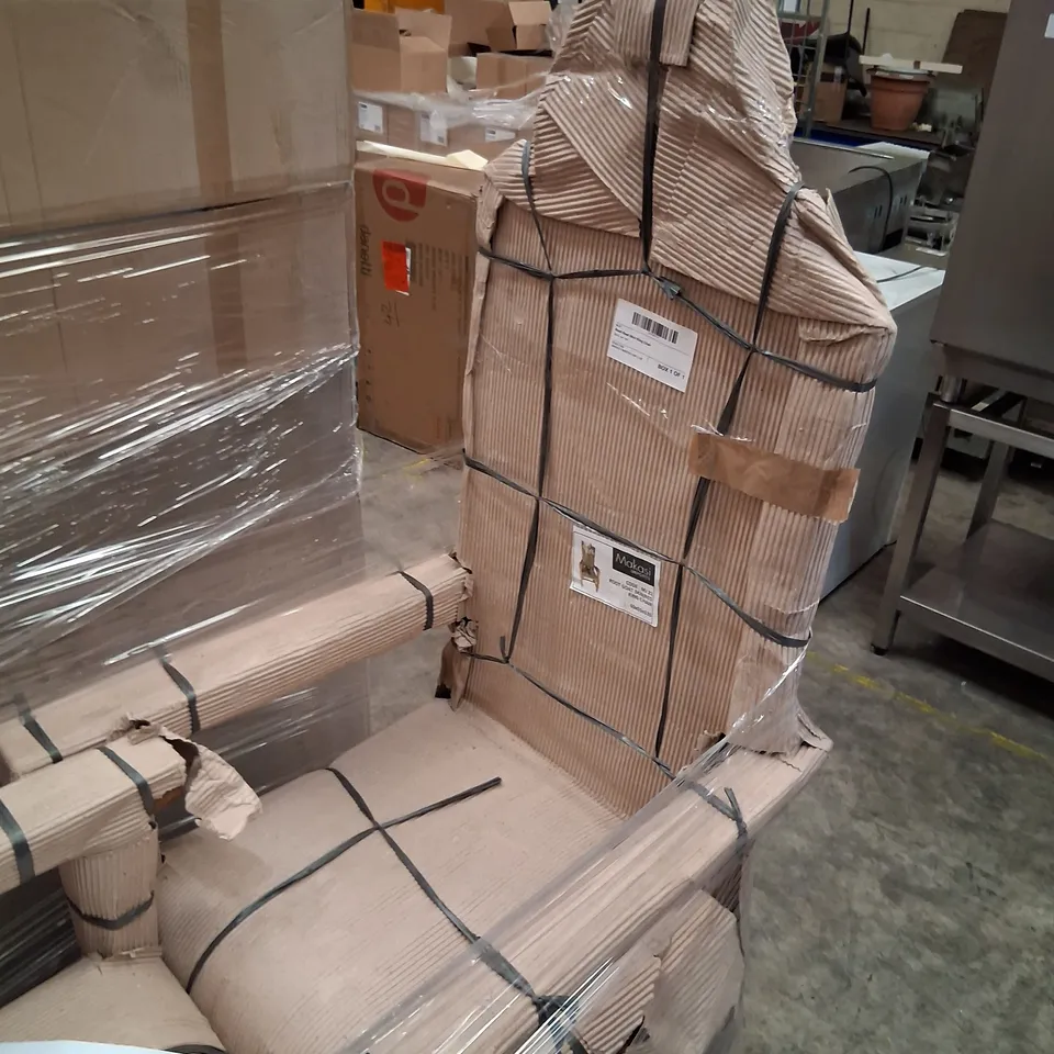 BRAND NEW PACKAGED MAKASI IMPORTS ROOT GOAT SKIN KING CHAIR
