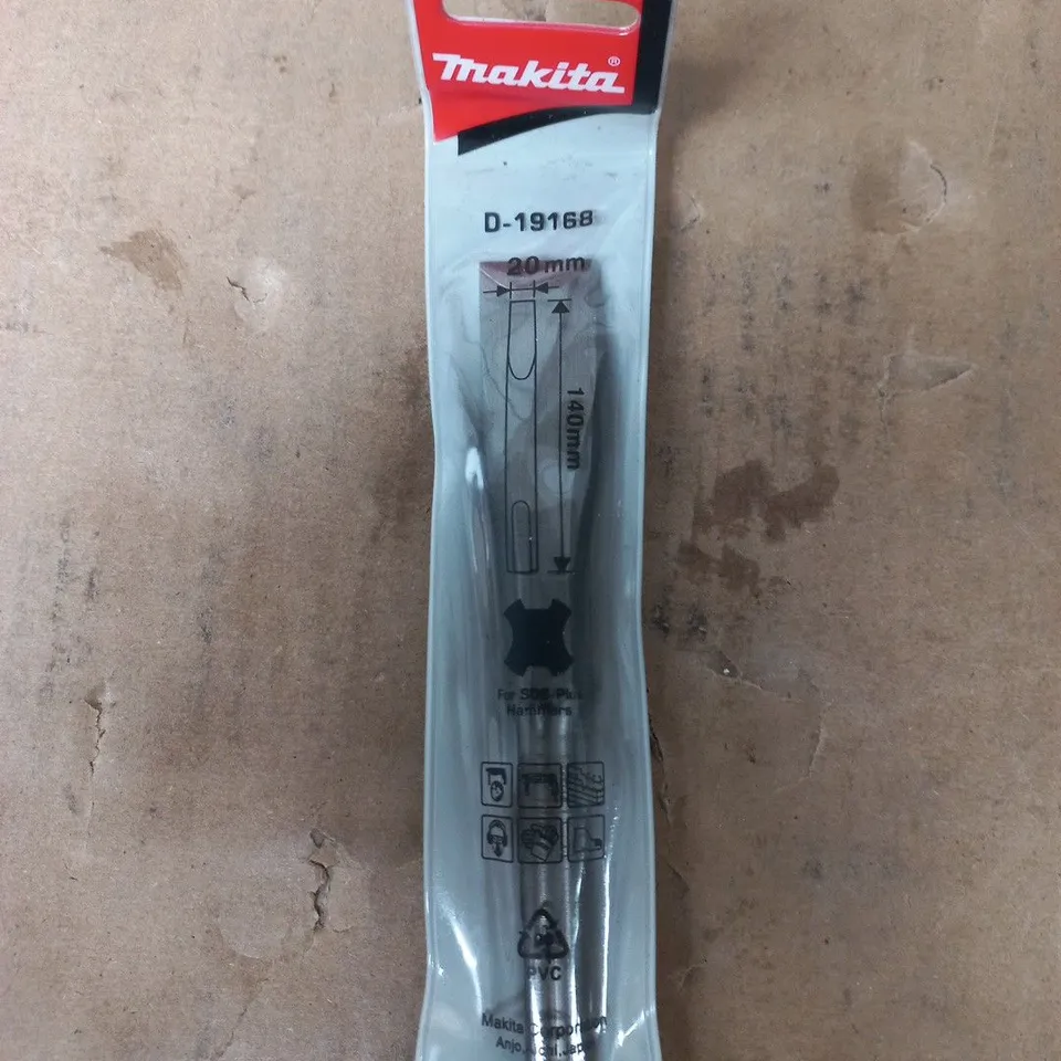MAKITA D-19168 SDS-PLUS HAMMER DRILL CHISEL, 20MM X 140MM