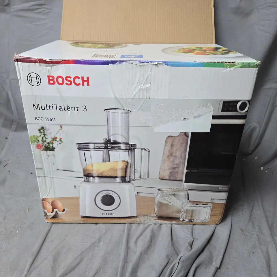 BOSCH MULTITALENT 3 800W FOOD PROCESSOR / BLENDER – BOXED