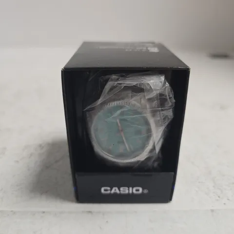 CASIO LADIES 39MM QUARTZ WATCH – BLUE DIAL, SILVER BRACELET (BOXED) – MTP-1302P