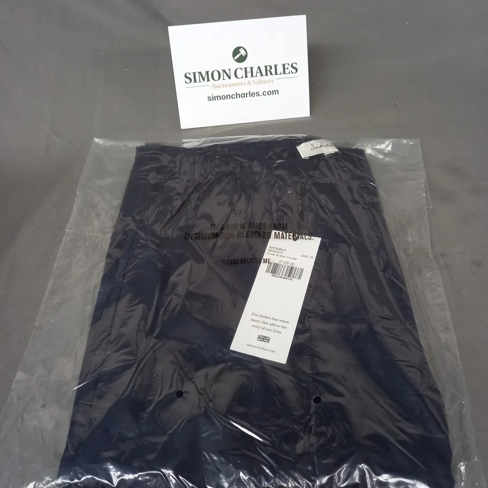 SEALED SAHARA LONDON PONTE BUBBLE TROUSER IN MIDNIGHT SIZE 1R