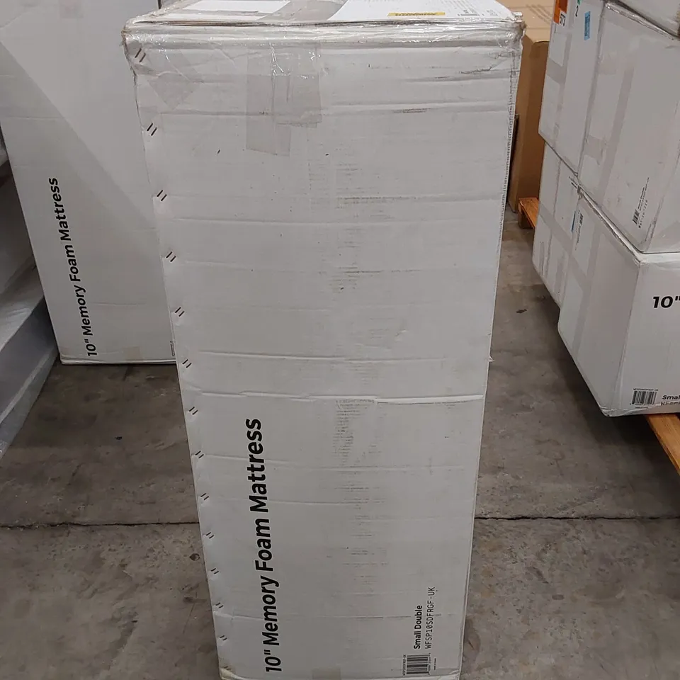 BOXED 10" MEMORY FOAM 4FT SMALL DOUBLE MATTRESS 