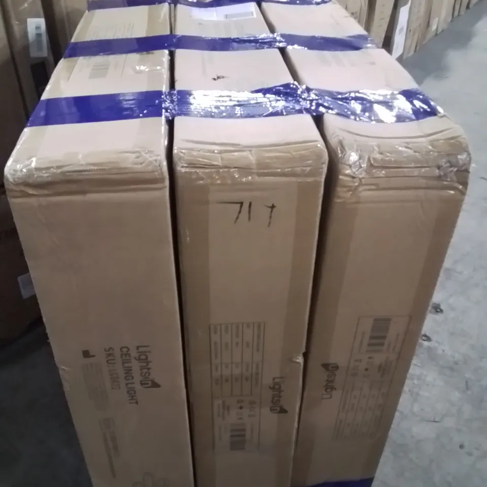 BOXED LIGHTS IN CEILING LIGHT X3