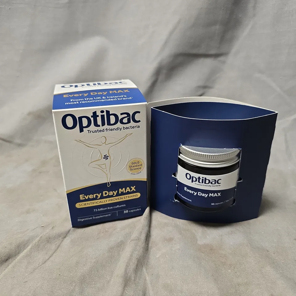 BOXED OPTIBAC EVERY DAY MAX DIGESTIVE SUPPLEMENT (30 CAPSULES)