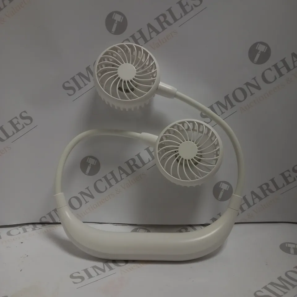 BOXED HANGING NECK FAN IN WHITE