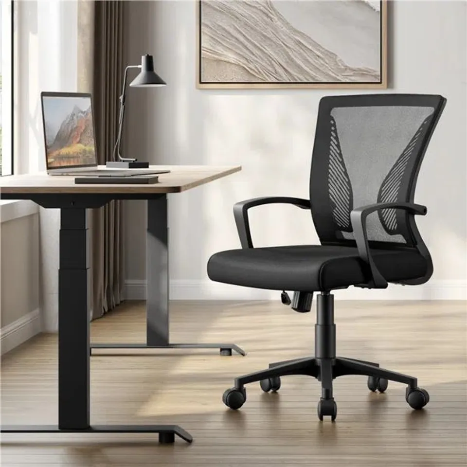 BOXED MID-BACK MESH OFFICE CHAIR (1 BOX)
