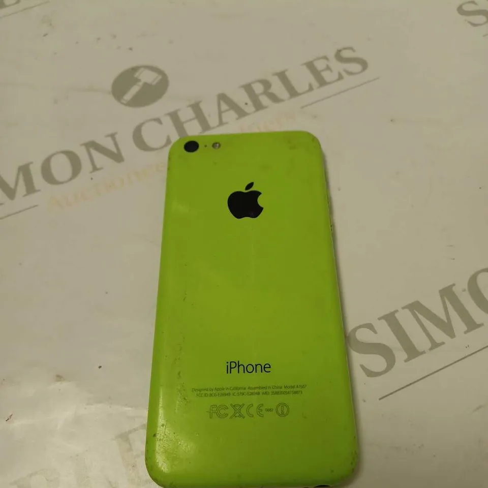 APPLE IPHONE 5C GREEN MODEL A1507
