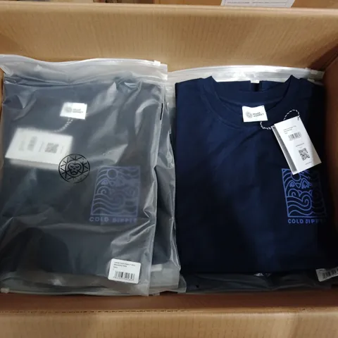 BRAND NEW BRASS MONKEY LADIES T-SHIRT - APPROXIMATELY 30X // NAVY // BMAW24LTS08 // SIZE: L
