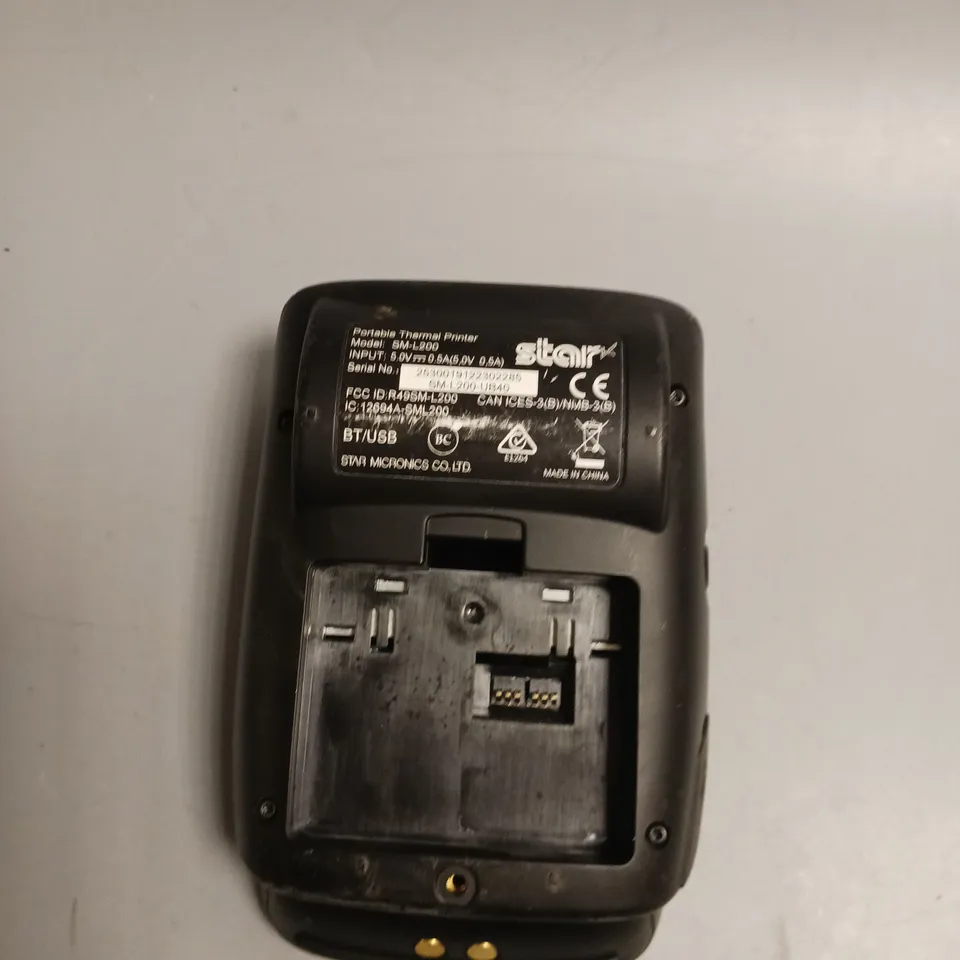 STAR MICRONICS PORTABLE THERMAL PRINTER BATTERY NOT INCLUDED