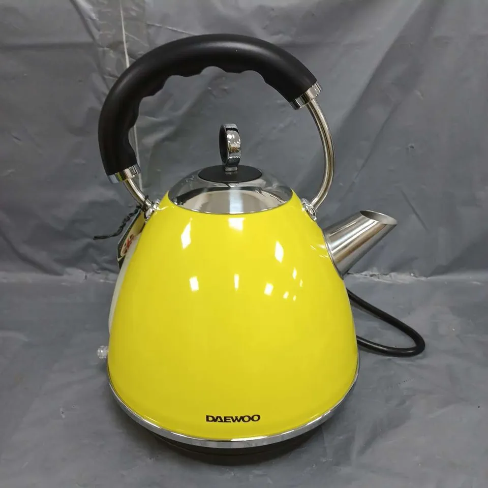 DAEWOO SOHO 3KW RAPID BOIL 1.7L KETTLE YELLOW