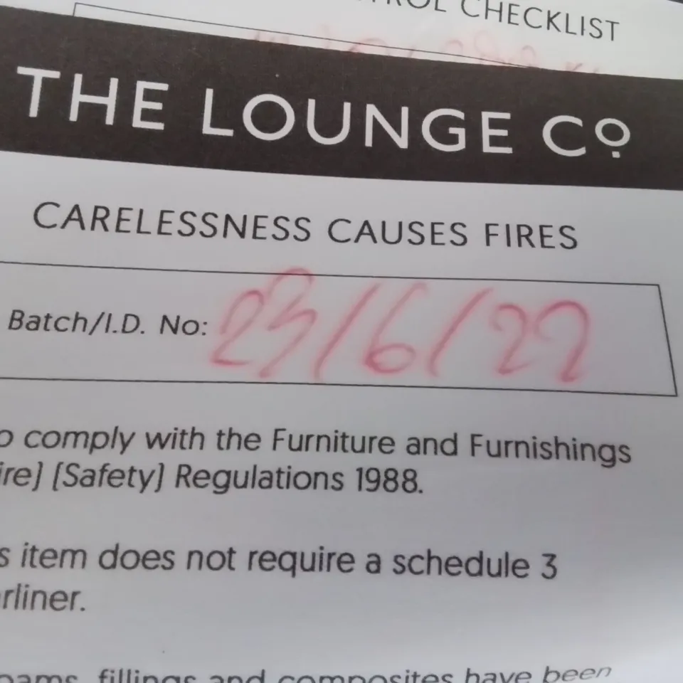 QUALITY BRITISH DESIGNER LOUNGE Co. HOLLY THREE SEATER SOFA GREY PLUSH FABRIC 