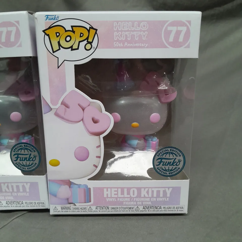 LOT OF 4 POP HELLO KITTY 50TH ANNIVERSARY SPECIAL EDITION - 77