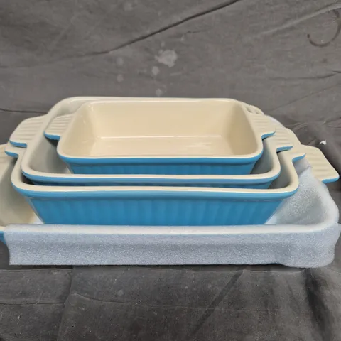 BLUE CERAMIC NESTING BAKEWARE SET – COLLECTION ONLY
