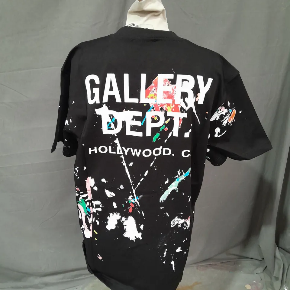 GALLERY DEPT PRINTED TSHIRT IN BLACK SIZE M