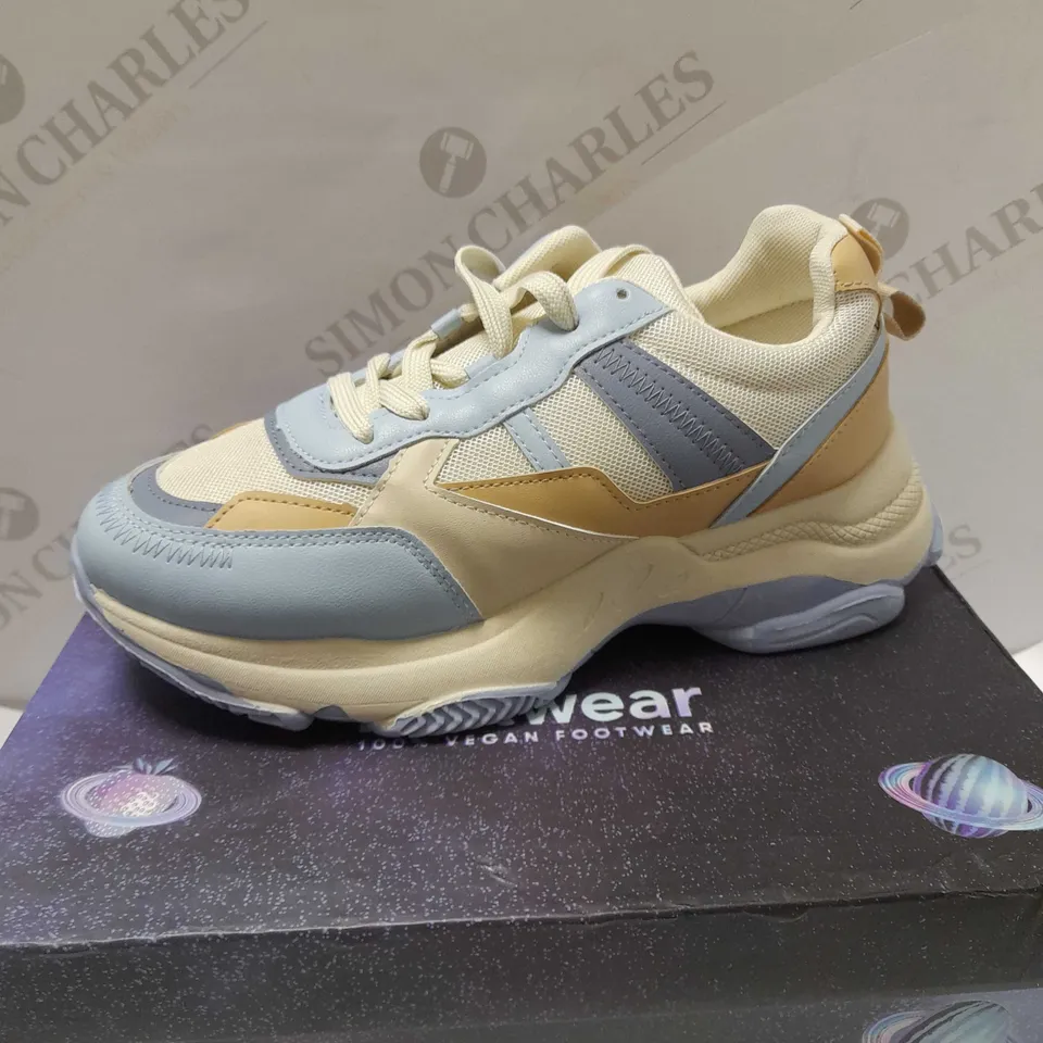 KOI TOUGH DECISIONS TALIA BLUE CHUNKY TRAINERS - SIZE 7