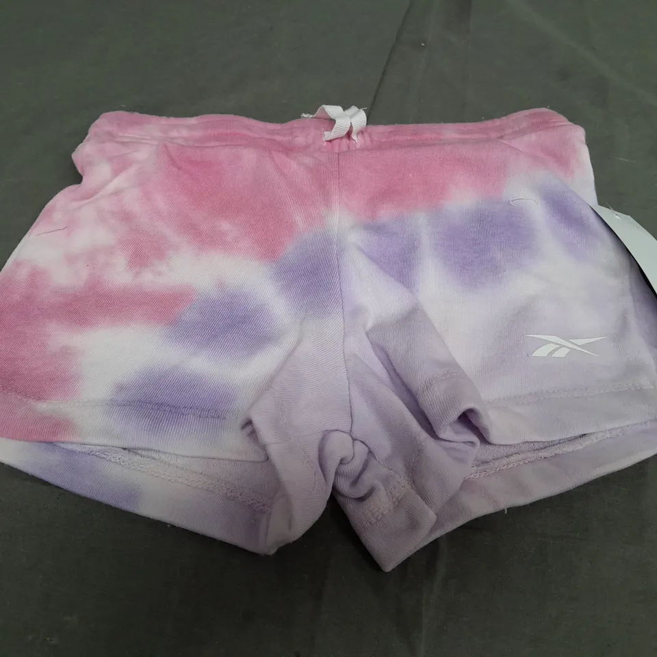 BOX OF APPROX 40 REEBOK CROPPED HOODIE & SHORTS IN TIE DYE IN VARIOUS SIZES - COLLECTION ONLY 