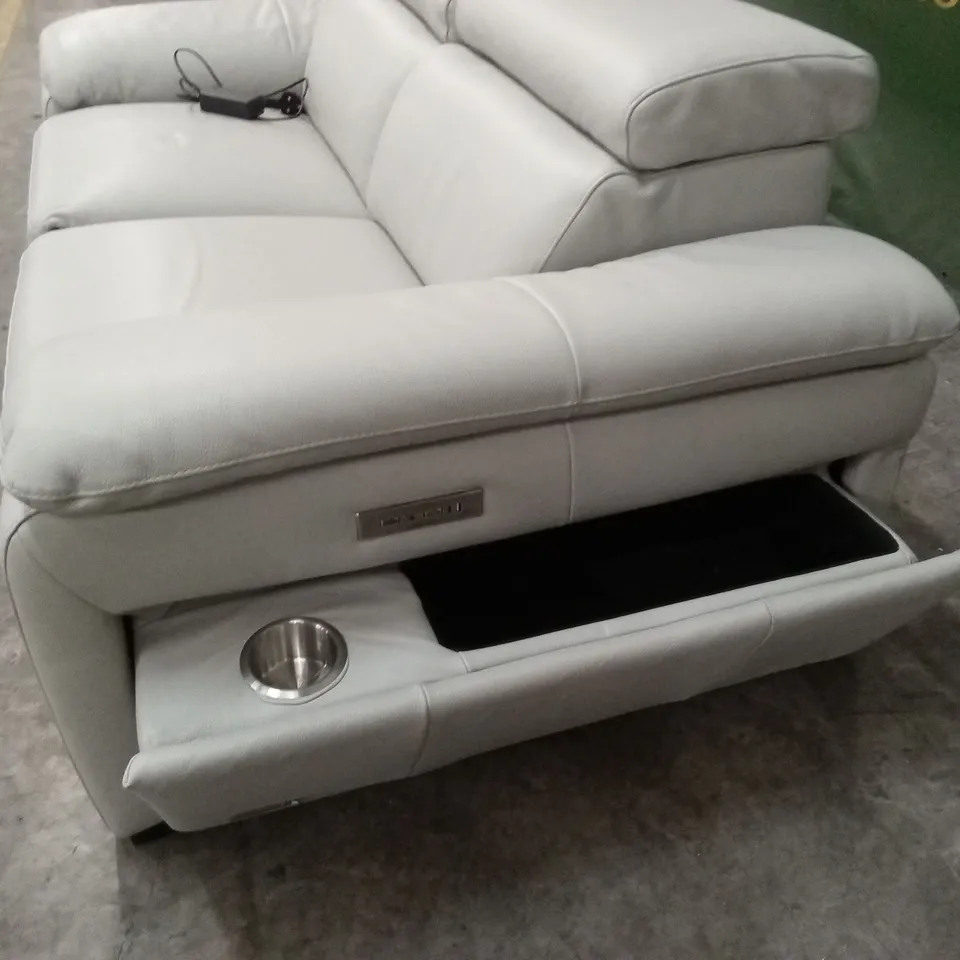 QUALITY DESIGNER ITALIAN MADE VERONA 2 SEATER LEATHER POWER RECLINER SOFA