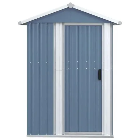 BOXED GARDEN SHED GALVANISED STEEL OUTDOOR SHED BIN STORAGE (1 BOX)