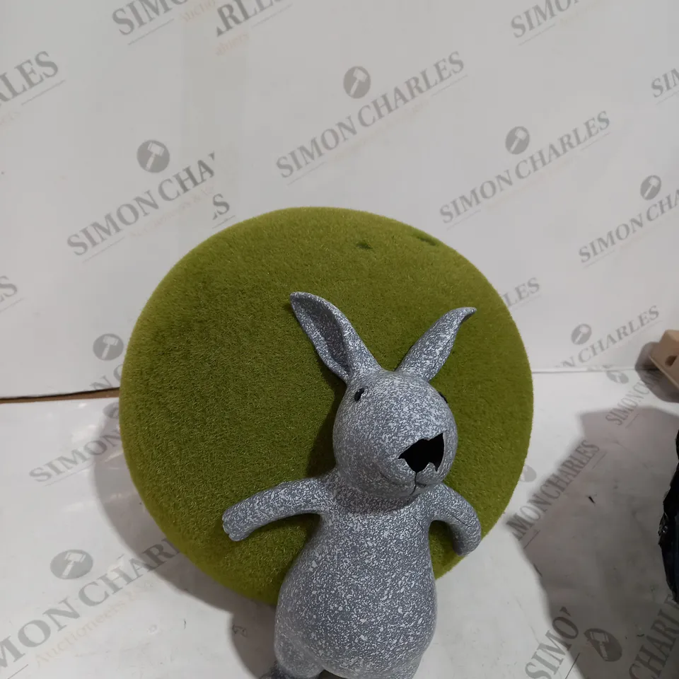 MY GARDEN STORIES FAUX MOSS BALL GARDEN BUNNY