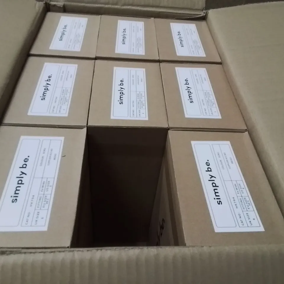 BOXED BRAND NEW APPROXIMATELY 9 SIMPLY BE BROOK EX WIDE SHOES SIZE 6 ECRU