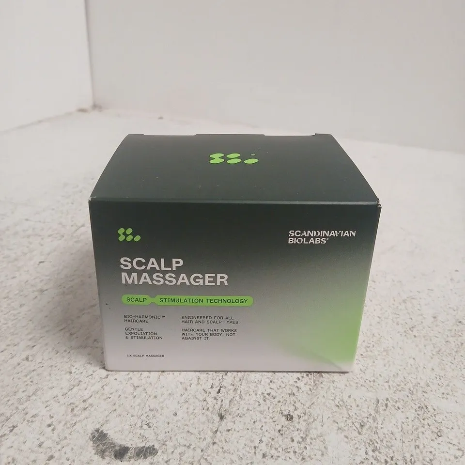 SCANDINAVIAN BIOLABS SCALP MASSAGER – SCALP STIMULATION TECHNOLOGY (BOXED) 