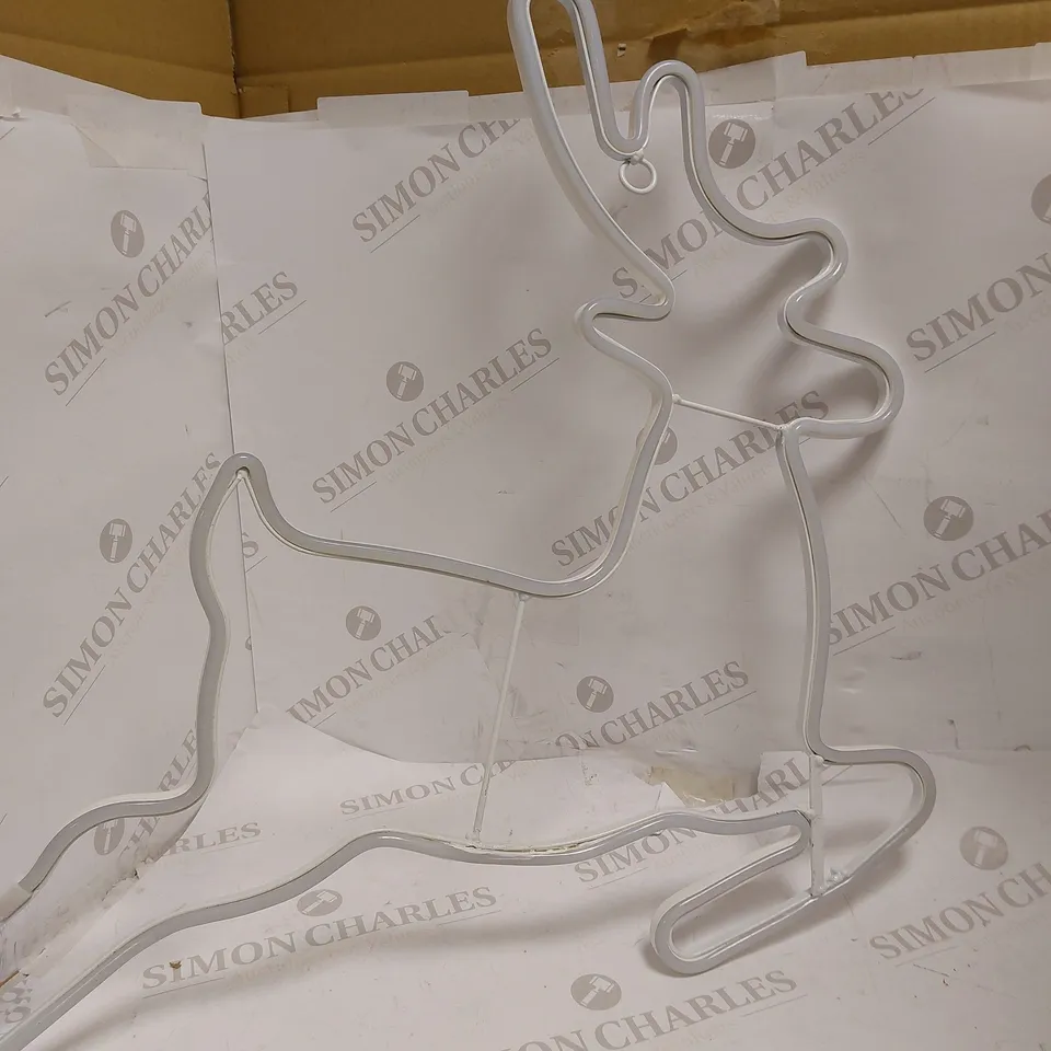 JOHN LEWIS PURE WHITE LED NEON REINDEER 