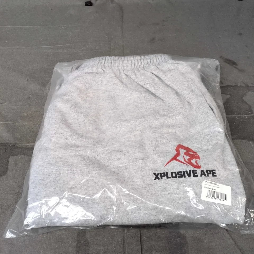 XAPE ORIGINAL LOGO V2 JOGGERS – HEATHER GREY