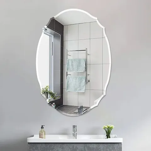 BOXED ROBBYN OVAL GLASS MIRROR 