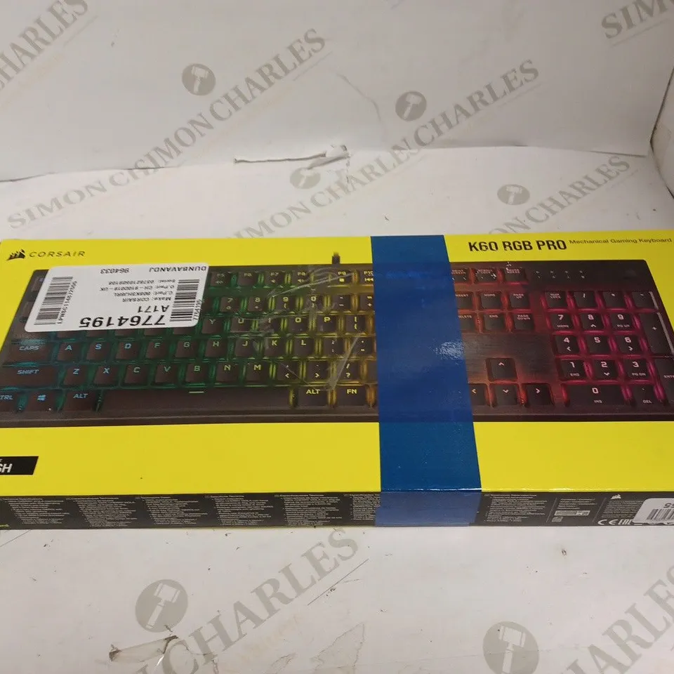 CORSAIR K60 RGB PRO - MECHANICAL GAMING KEYBOARD
