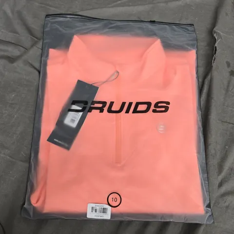 DRUIDS LADIES ULTRA BLEND MIDLAYER – CORAL, UK SIZE 10