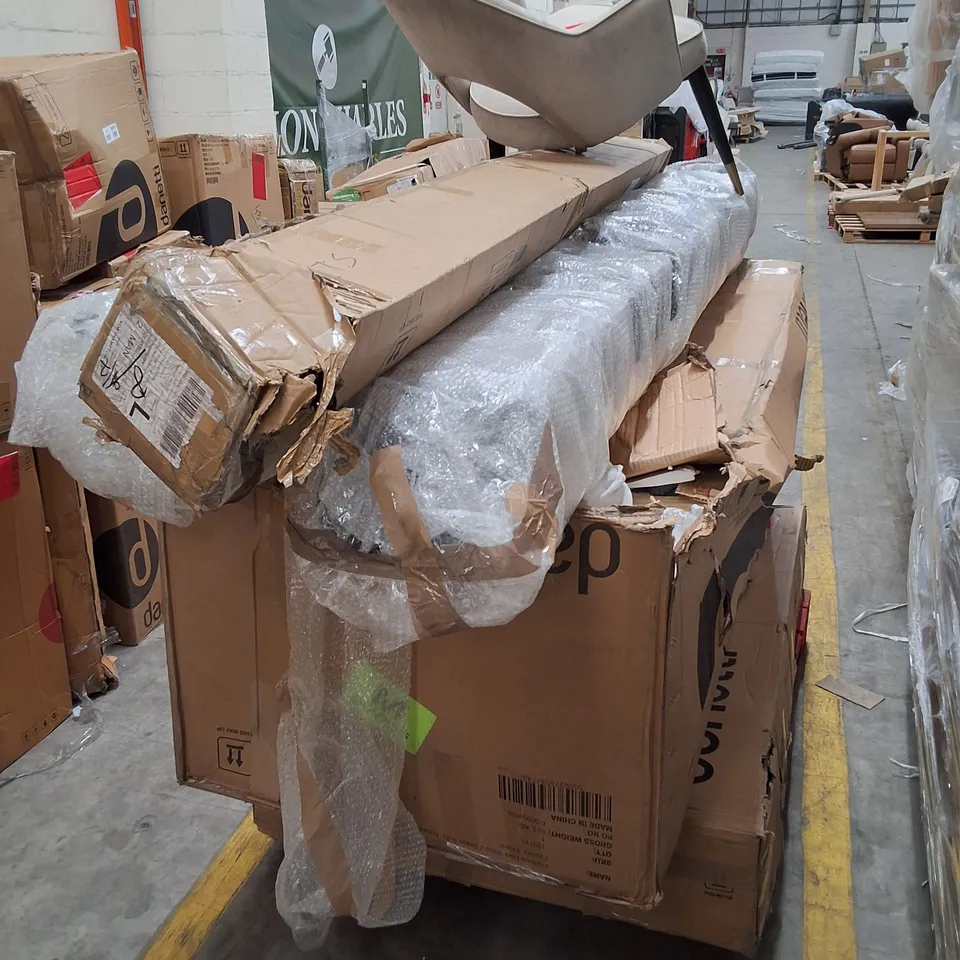 PALLET CONTAINING ASSORTED INCOMPLETE DANETTI FURNITURE PARTS