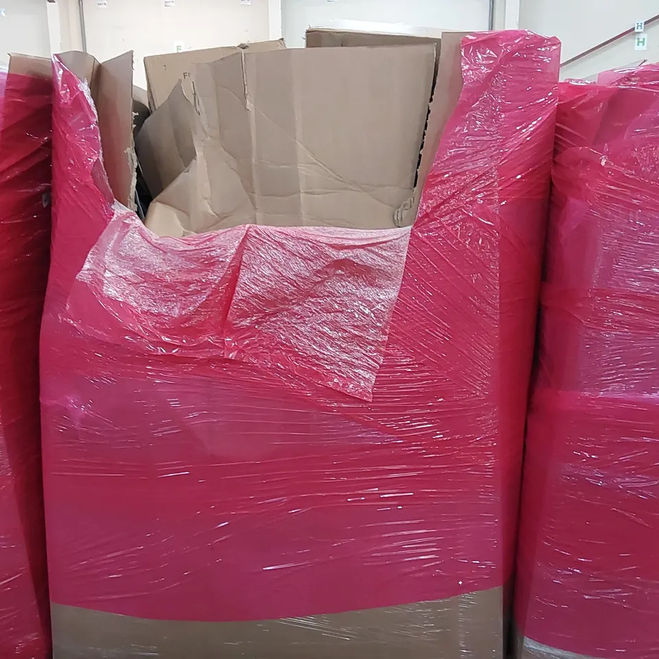 PALLET OF ASSORTED CONSUMER PRODUCTS TO INCLUDE: FOOD DEHYDRATOR, SMART CAT LITTER BOX, FABRIC WARDROBE, FOLDING IRONING BOARD, TOILET SEAT ECT