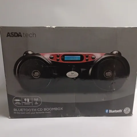 BOXED ASDA TECH BLUETOOTH CD BOOMBOX