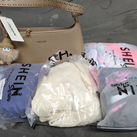 APPROXIMATELY 20 ASSORTED CLOTHING AND FASHION PRODUCTS IN VARIOUS STYLES AND SIZES - COLLECTION ONLY