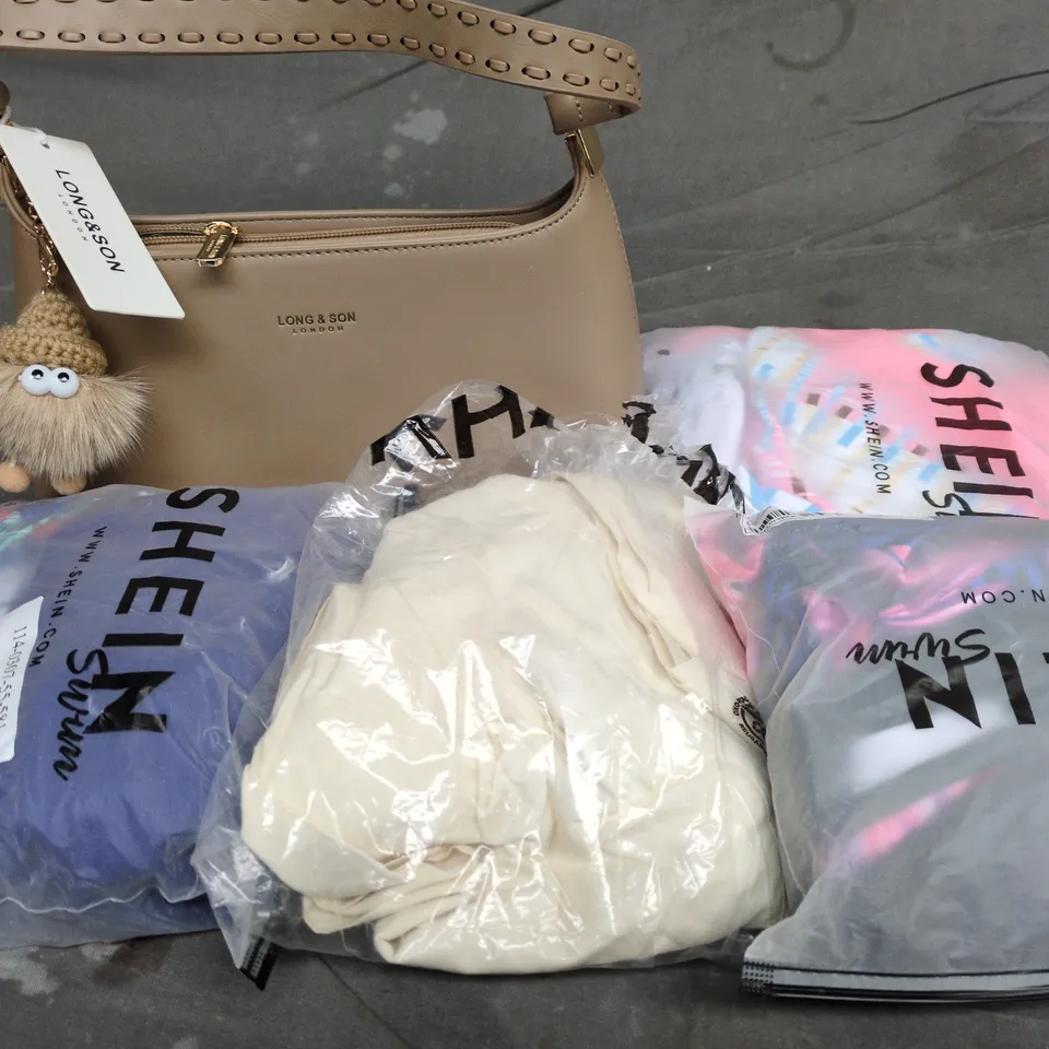 APPROXIMATELY 20 ASSORTED CLOTHING AND FASHION PRODUCTS IN VARIOUS STYLES AND SIZES - COLLECTION ONLY