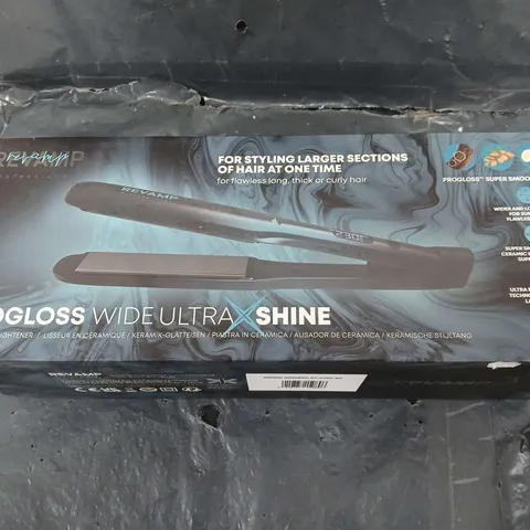 REVAMP PROGLOSS WIDE ULTRA X SHINE CERAMIC HAIR STRAIGHTENER EU