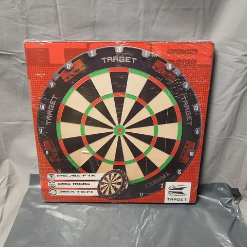 SEALED TARGET BRISTLE DARTBOARD WITH ADJUSTABLE FIXING BOLTS