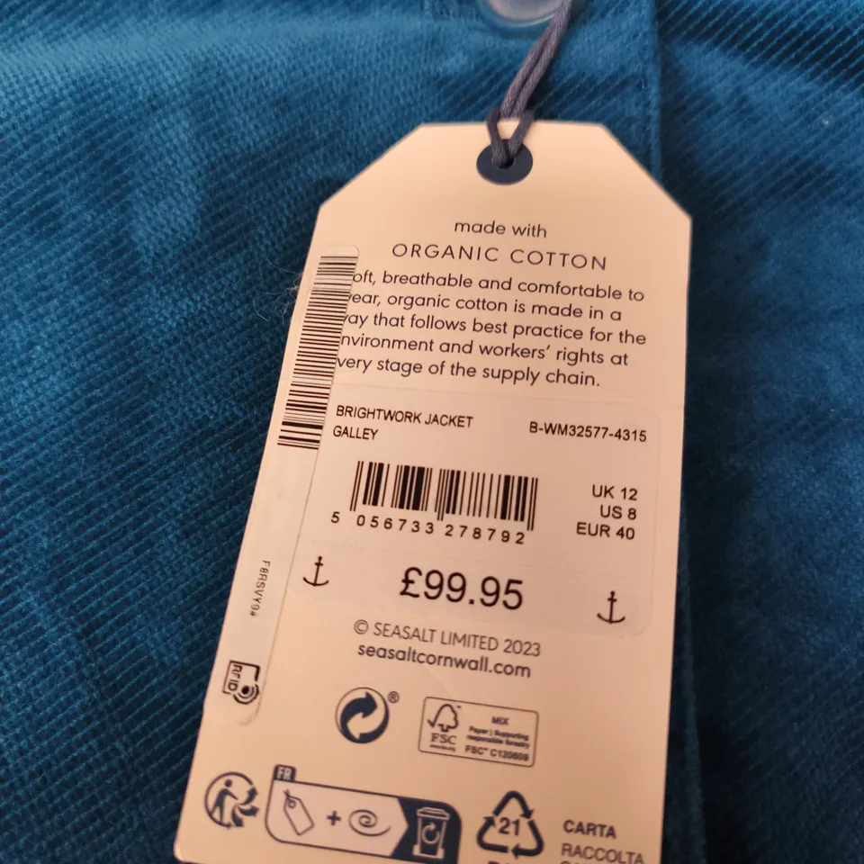 SEASALT CORNWALL BRIGHTWORK JACKET GALLEY – ORGANIC COTTON – UK 12 