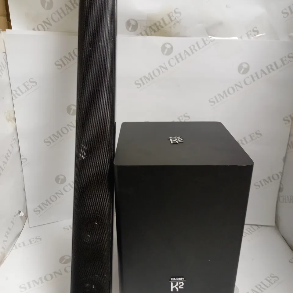 MAJORITY K2 SOUND BAR WITH SUBWOOFER - COLLECTION ONLY 