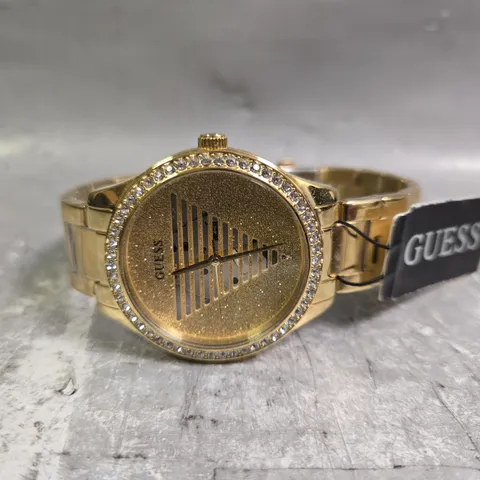 GUESS DIAMANTE GOLDEN WRIST WATCH