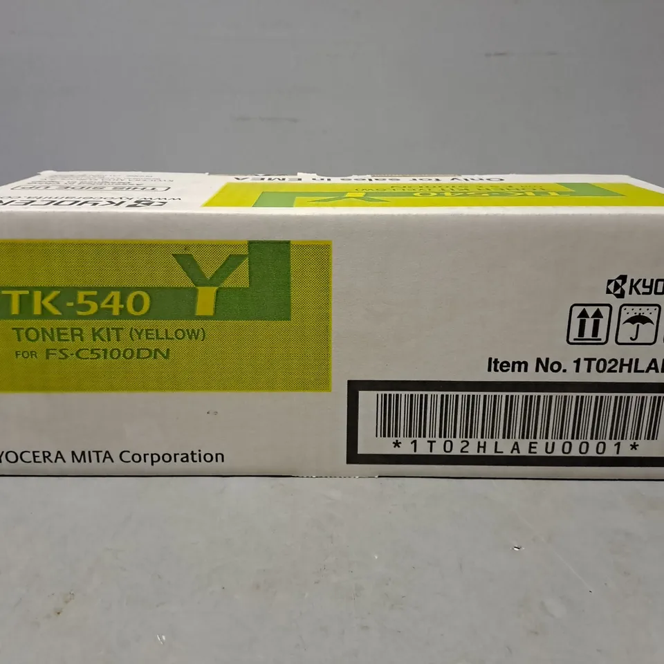 KYOCERA TK-540Y YELLOW TONER CARTRIDGE