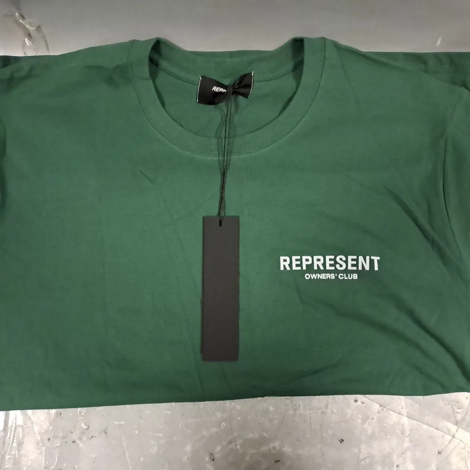 REPRESENT OWNER'S CLUB T-SHIRT IN GREEN SIZE UNSPECIFIED