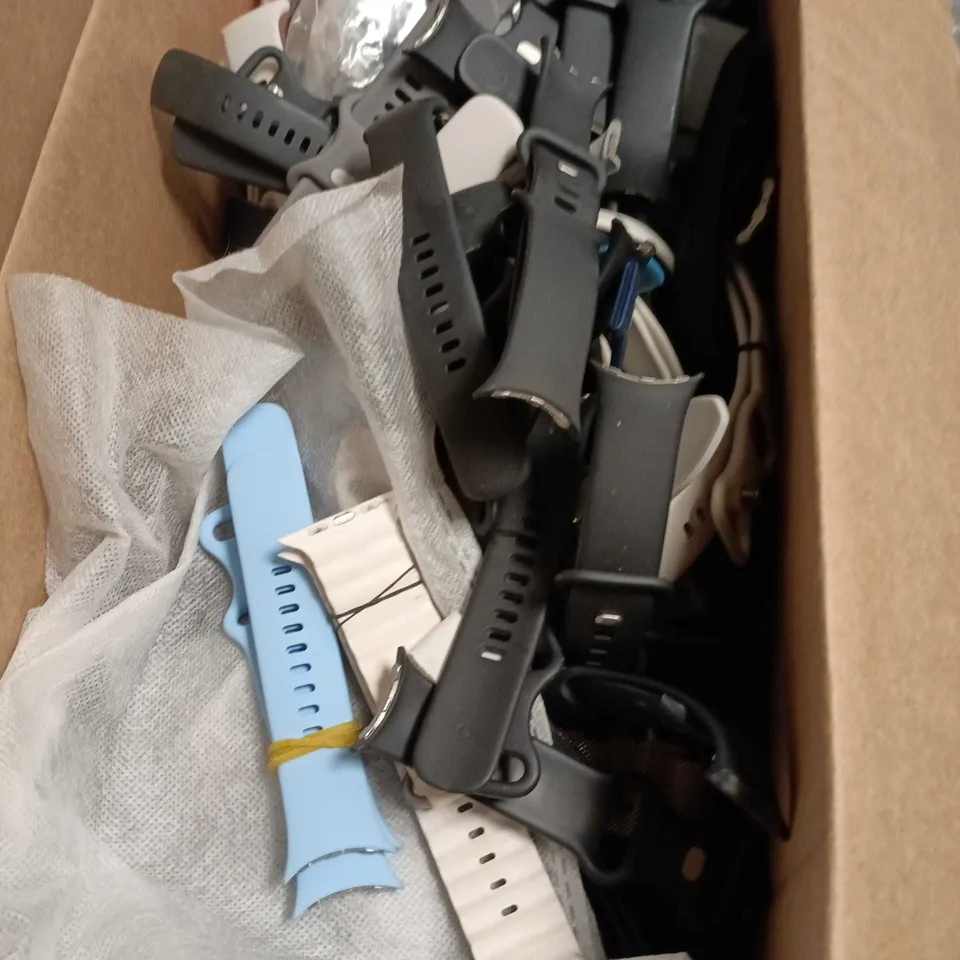 BOX OF APPROXIMATELY 200 APPLE WATCH STRAPS 