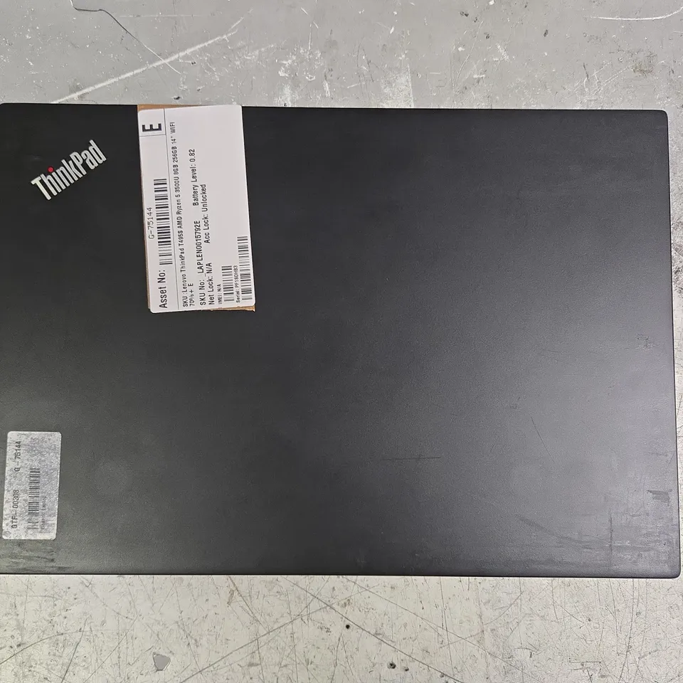 LENOVO THINKPAD T495S AMD RYZEN 5 LAPTOP IN BLACK