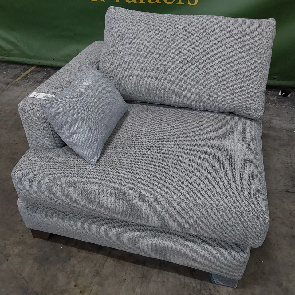 QUALITY BRITISH DESIGNER LOUNGE Co. END SECTION GREY FABRIC
