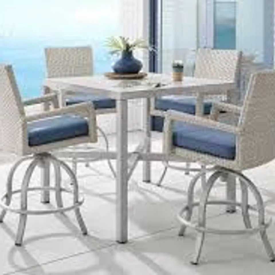 BOXED SUN VALLEY - 5PC HIGH DINING SET DINING TABLE (1 BOX)