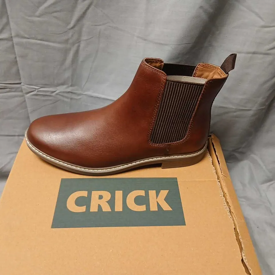 CRICK BAMFORD BROWN CHELSEA BOOTS – UK 9 (EU 43, US 10)